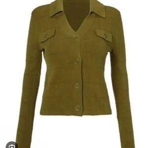 Cabi executive cardigan and shell